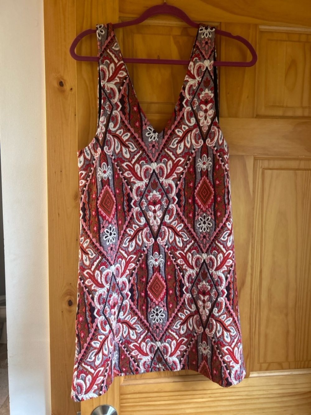 Anthropologie Sleeveless Patterned Mini Dress